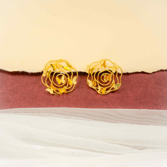 Gold-Plated Contemporary Shaped Studs