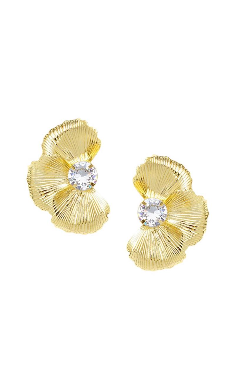 Gold-Plated Contemporary Shaped Studs