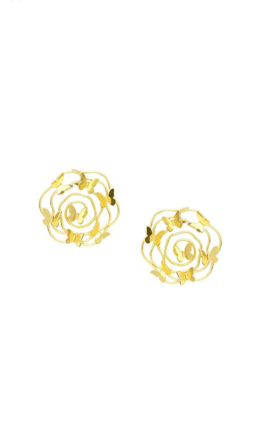 Gold-Plated Contemporary Shaped Studs