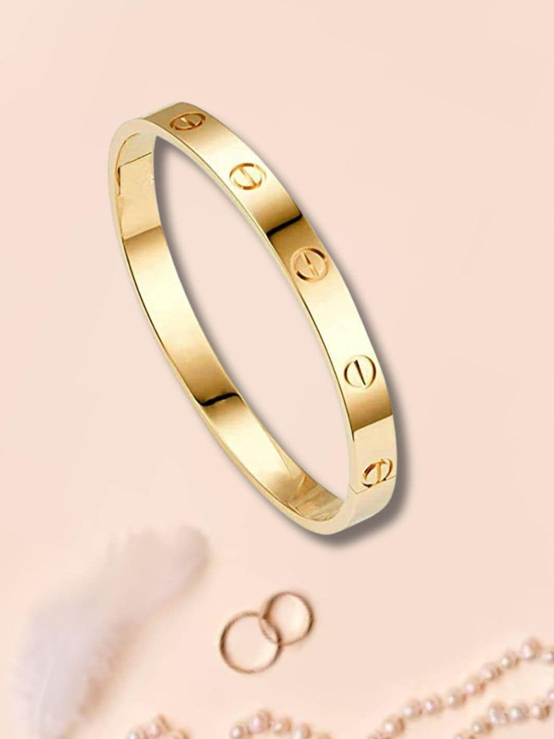 Gold-Plated Kada Bracelet