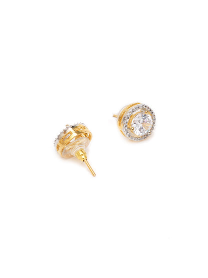 Mali Fionna Gold Plated CZ Studded Jewellery Set