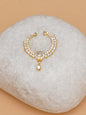 Gold-Plated Stone-Studded Septum Nosepin